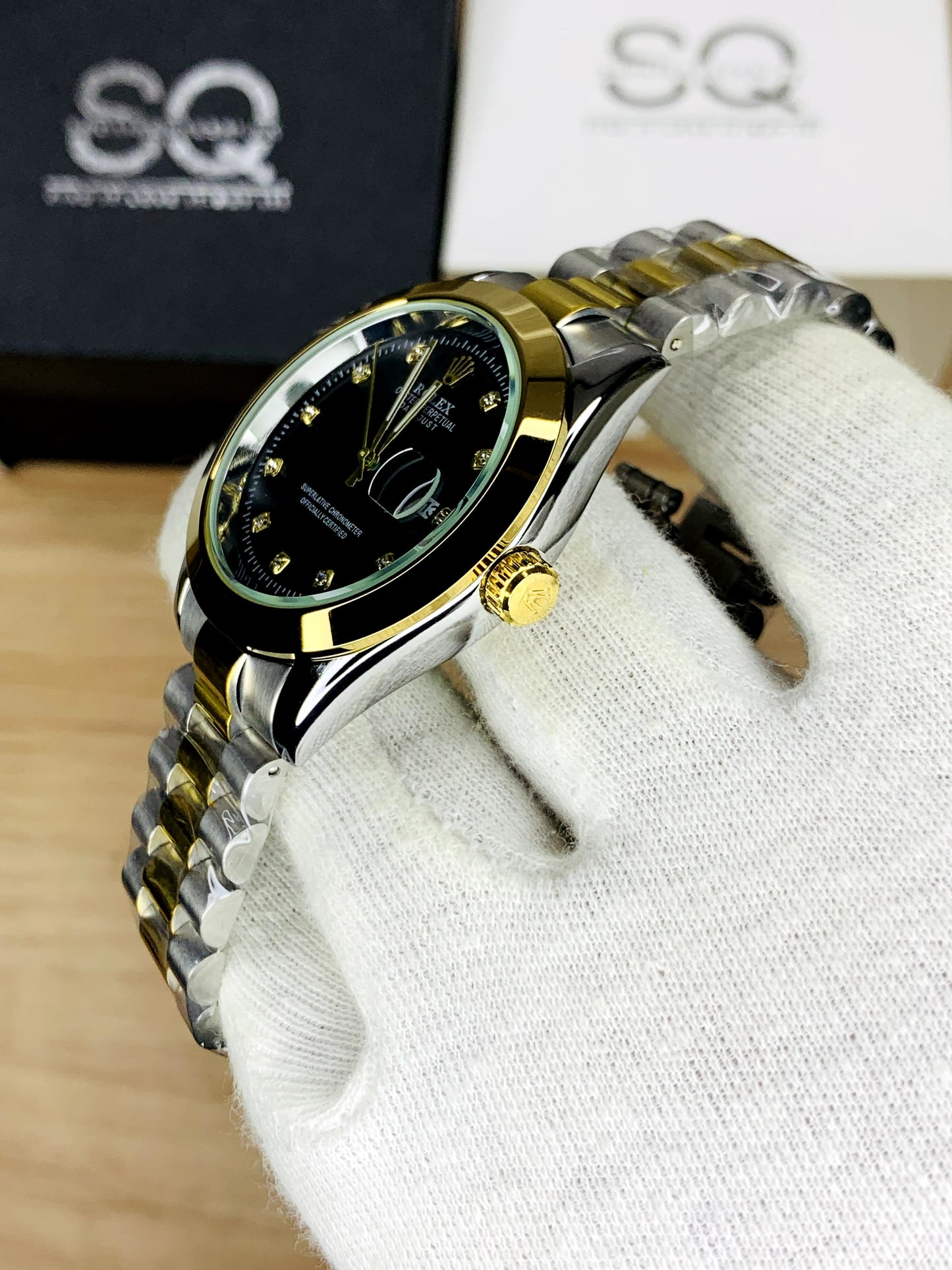 Black Dial | Crystal Stone